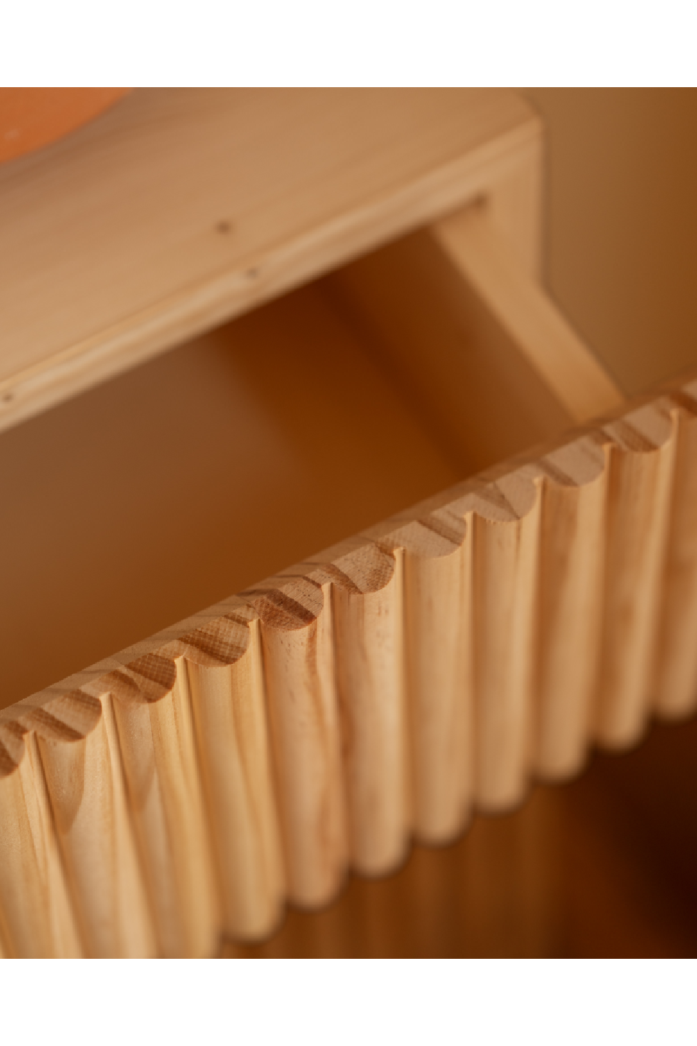 Fluted Floating Bedside Table | Decowood Bali | Oroa.com