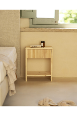 Fluted Drawer Bedside Table | Decowood Bali | Oroa.com