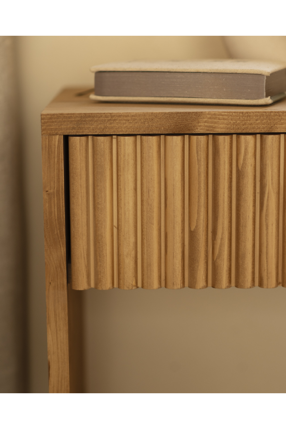 Fluted Drawer Bedside Table | Decowood Bali | Oroa.com