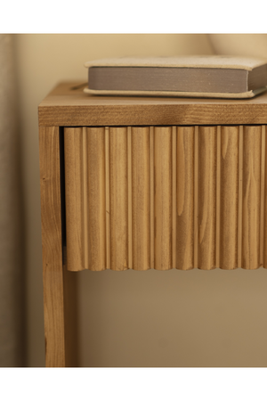 Fluted Drawer Bedside Table | Decowood Bali | Oroa.com