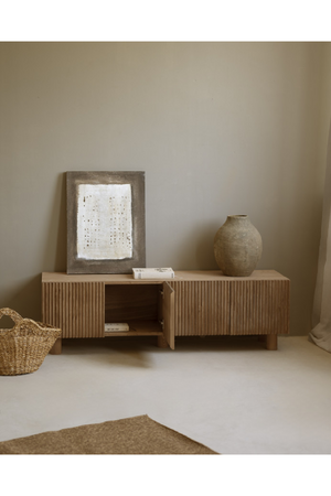 Fluted Wood TV Stand | Decowood Bali | Oroa.com