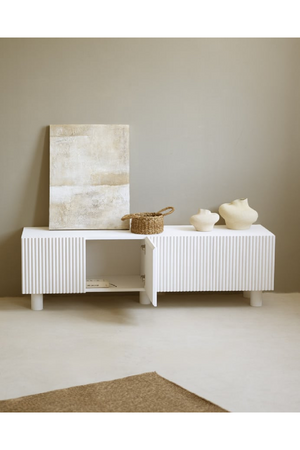 Fluted Wood TV Stand | Decowood Bali | Oroa.com