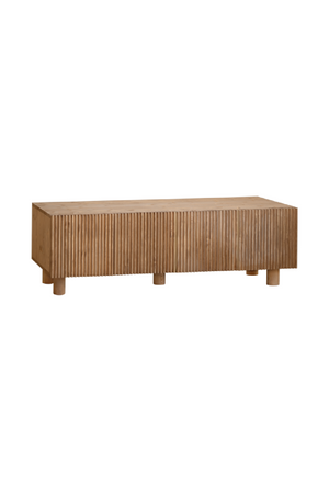 Fluted Wood TV Stand | Decowood Bali | Oroa.com