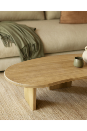 Pebble-Shaped Poplar Coffee Table | Decowood Bimba | Oroa.com