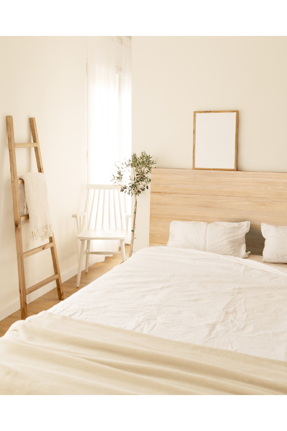 Stripped Wood Headboard | Decowood Radiata | Oroa.com