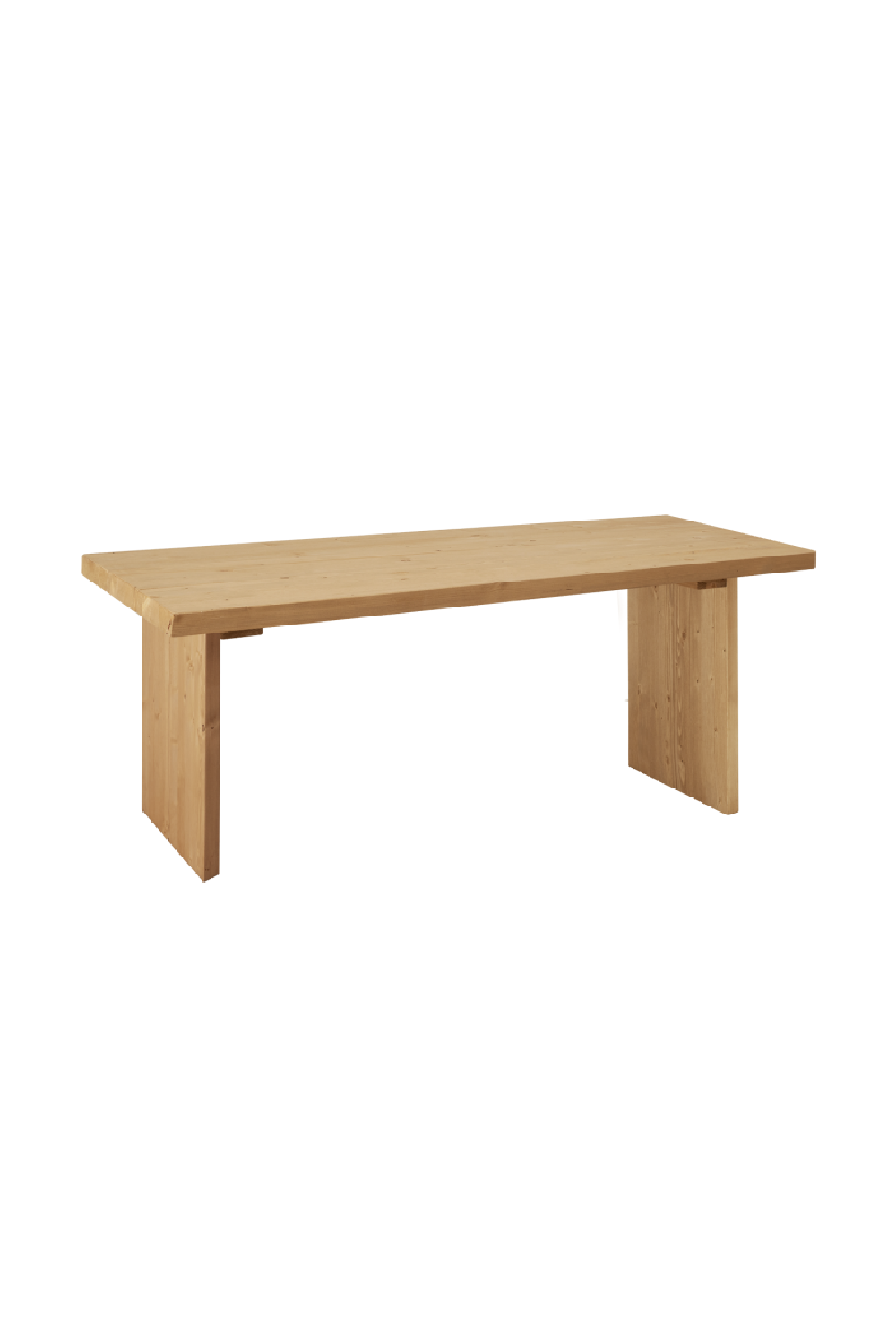 Solid Pine Minimalist Coffee Table | Decowood Frida | Oroa.com