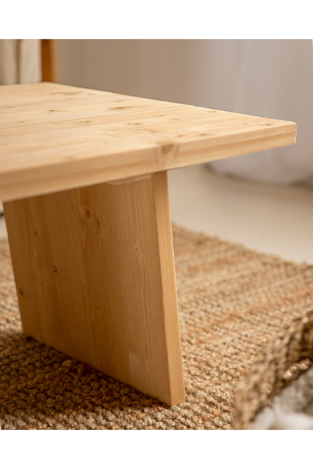Pine Wood Coffee Table | Decowood Frida II | Oroa.com