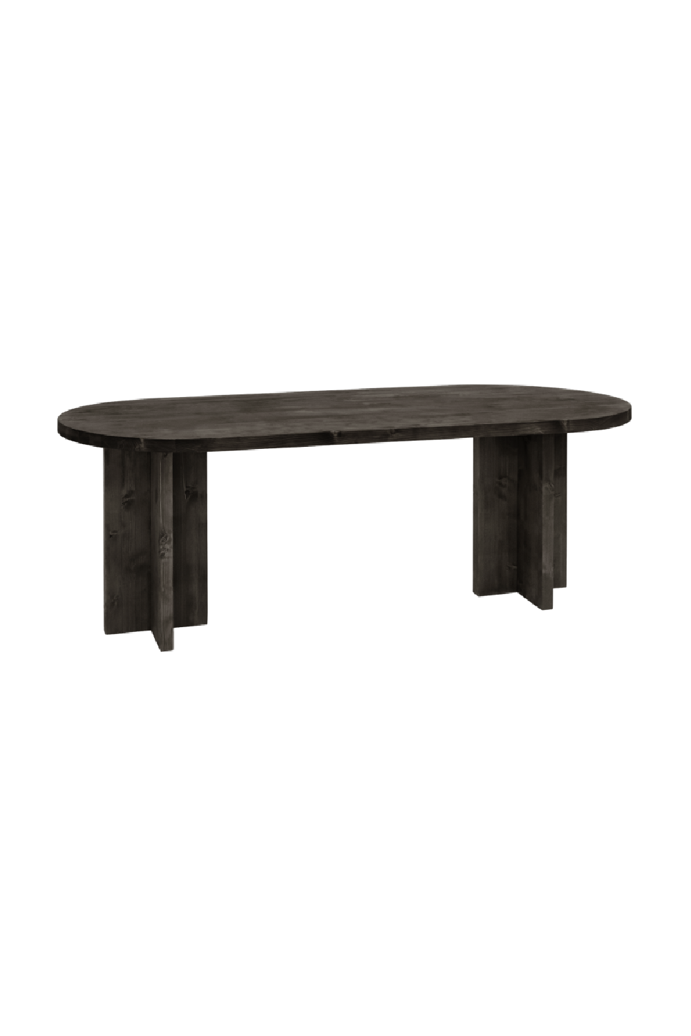Oval Solid Wood Dining Table | Decowood Tokyo | Oroa.com