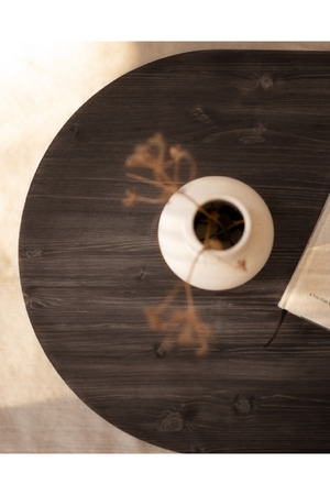 Japandi Oval Coffee Table | Decowood Tokyo | Oroa.com