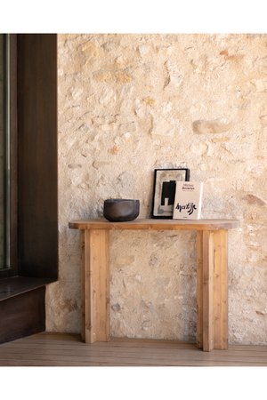 Japandi Oval Console Table | Decowood Tokyo | Oroa.com