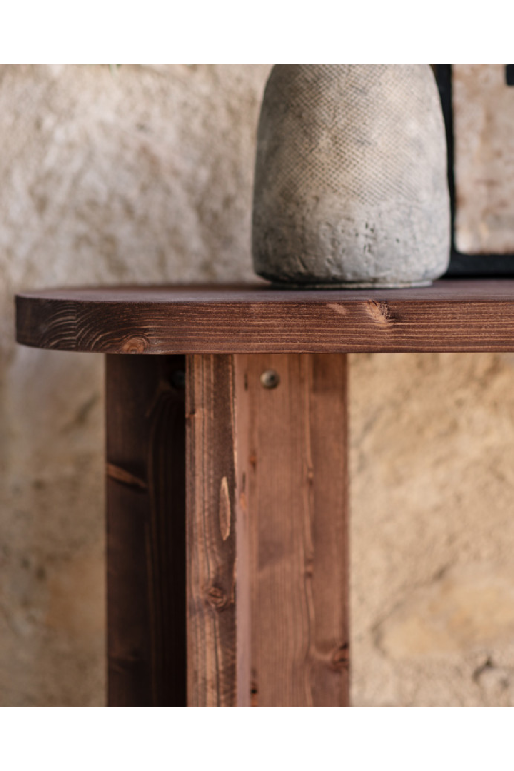 Japandi Oval Console Table | Decowood Tokyo | Oroa.com