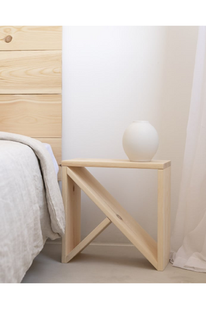 Solid Pine Side Table | Decowood Stoke | OROA.com