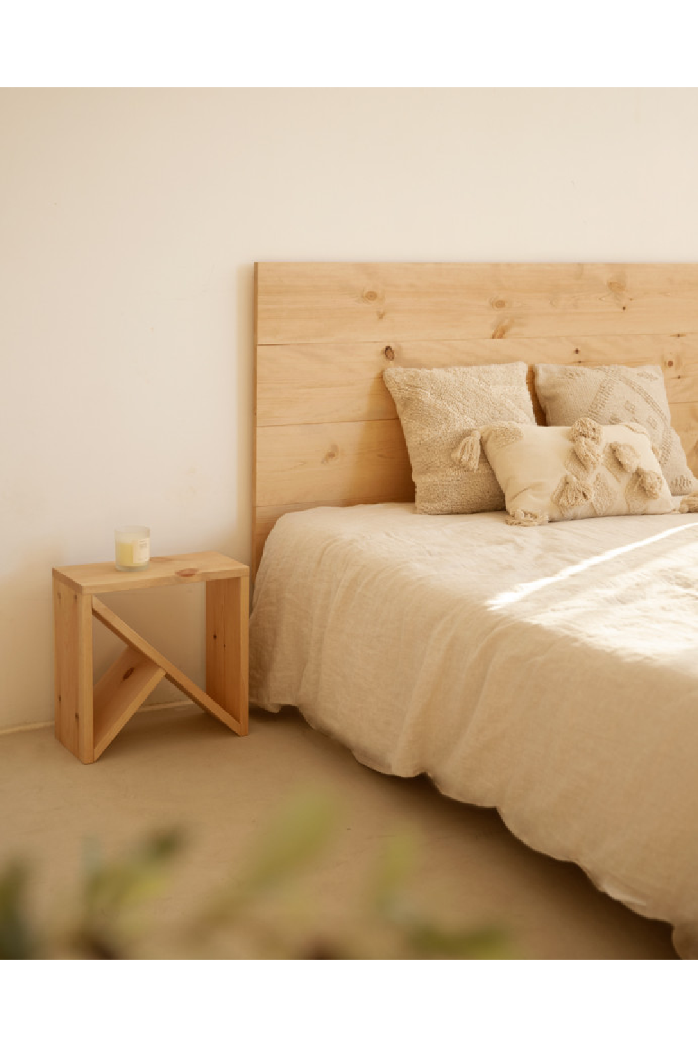 Solid Pine Side Tables (2) | Decowood Stoke | OROA.com