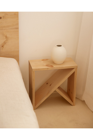 Solid Pine Side Tables (2) | Decowood Stoke | OROA.com