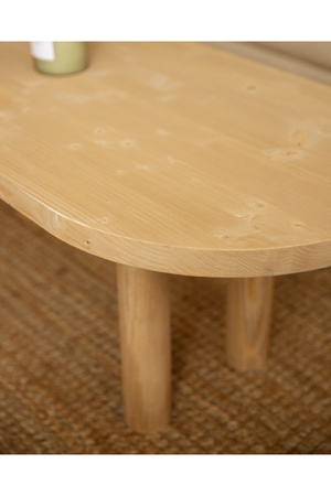 Tinted Wood Oval Coffee Table | Decowood Gina | Oroa.com