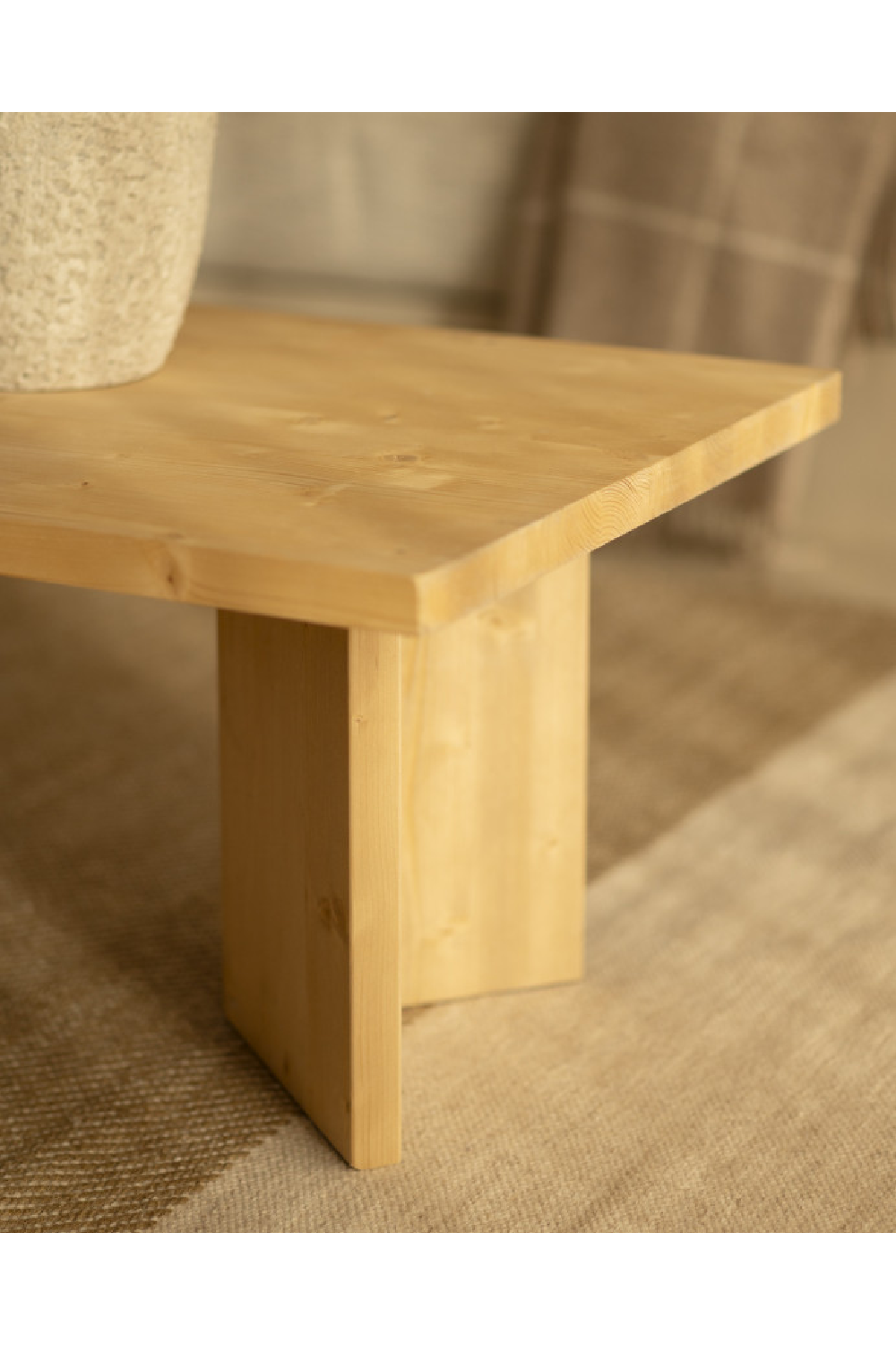 Rectangular Fir Wood Coffee Table | Decowood Kyoto | Oroa.com