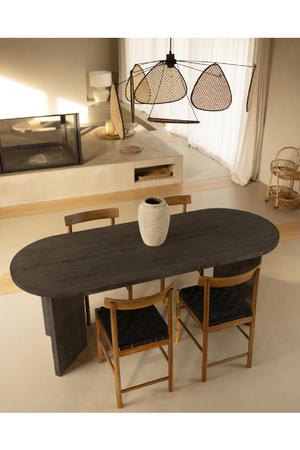 Oval Wood Dining Table | Decowood Osaka | Oroa.com