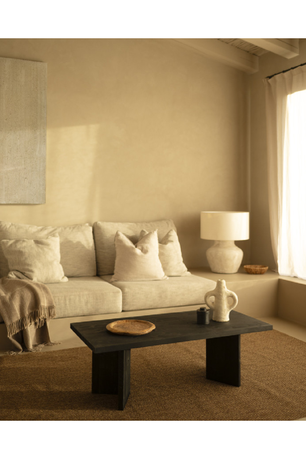 Rectangular Fir Wood Coffee Table | Decowood Kyoto | Oroa.com