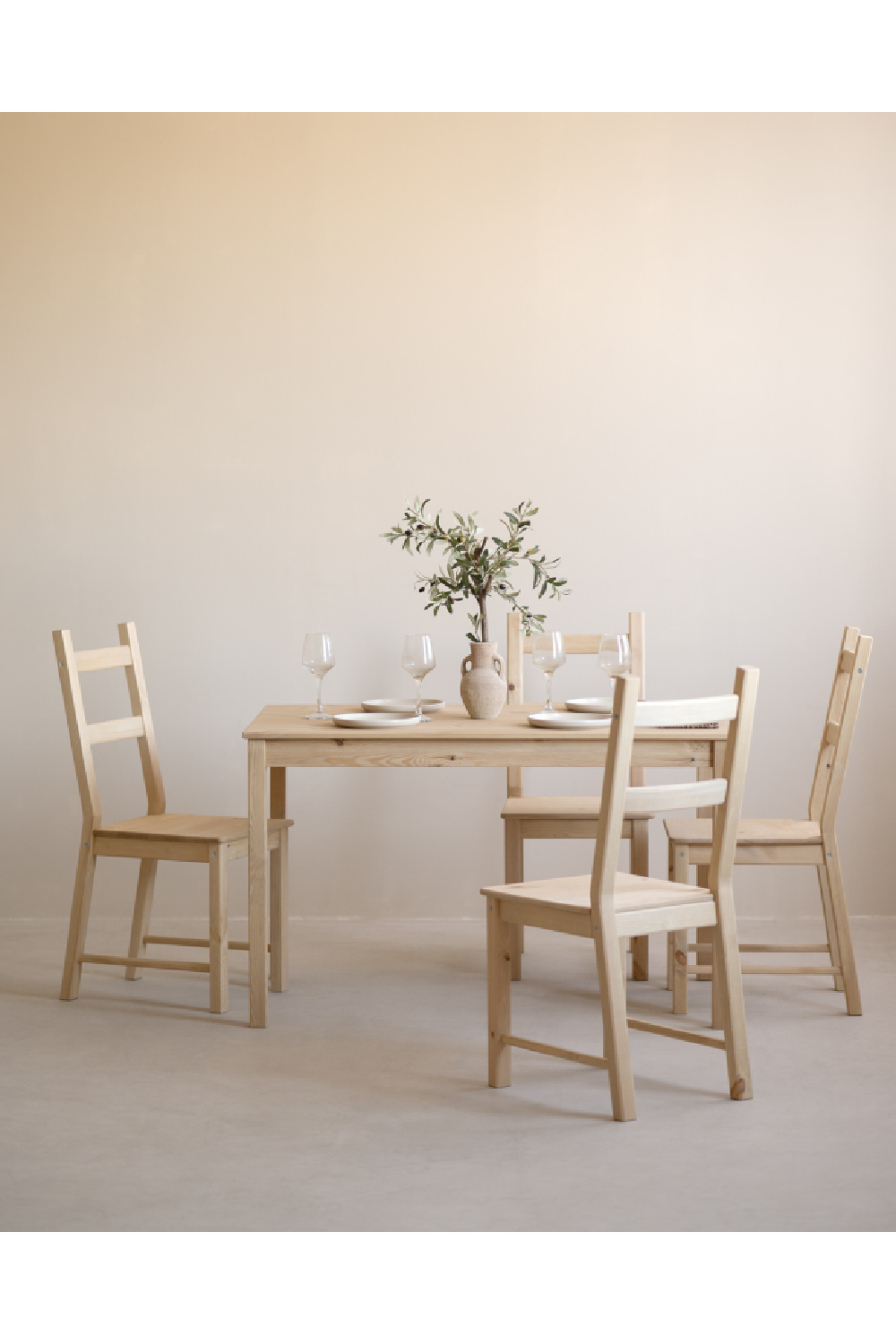 Pine Wood Dining Chair | Decowood Lucia | Oroa.com