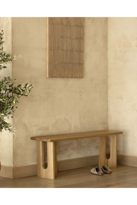 Varnished Poplar Wood Bench | Decowood Lua | Oroa.com