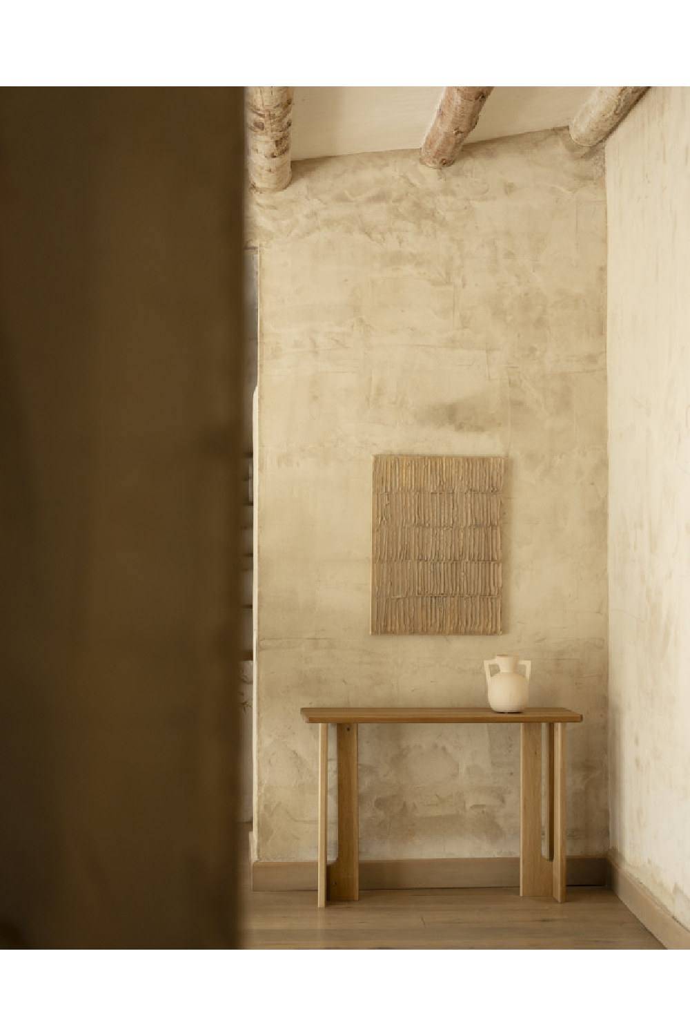 Varnished Poplar Wood Console Table | Decowood Lua | Oroa.com