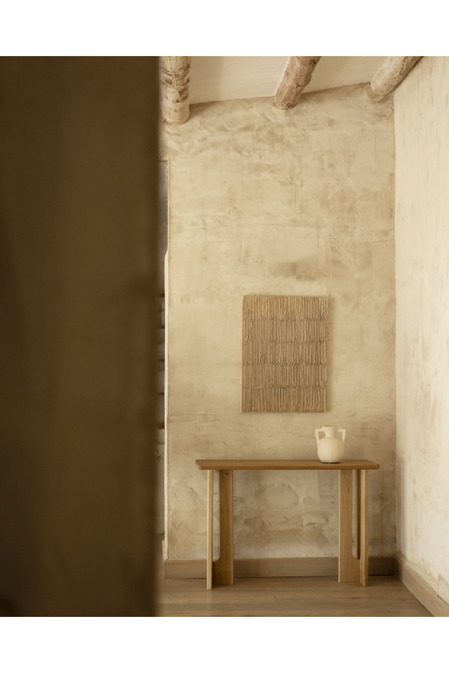 Varnished Poplar Wood Console Table | Decowood Lua | Oroa.com