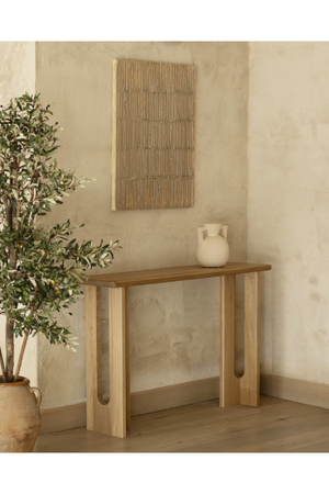 Varnished Poplar Wood Console Table | Decowood Lua | Oroa.com