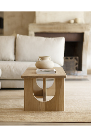 Varnished Poplar Wood Coffee Table | Decowood Lua | Oroa.com