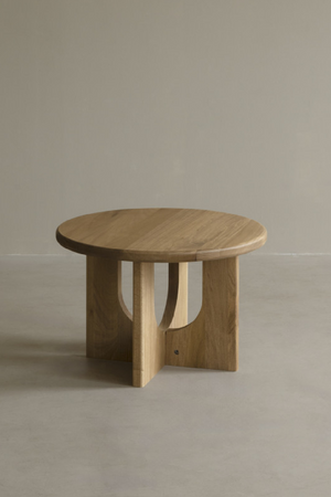 Round Microcement Coffee Table | Decowood Lua | Oroa.com