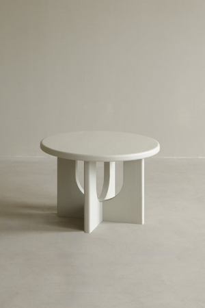 Round Microcement Coffee Table | Decowood Lua | Oroa.com