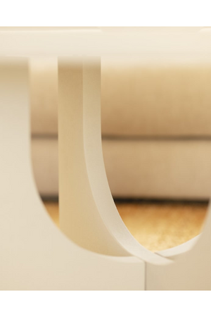 Round Microcement Coffee Table | Decowood Lua | Oroa.com