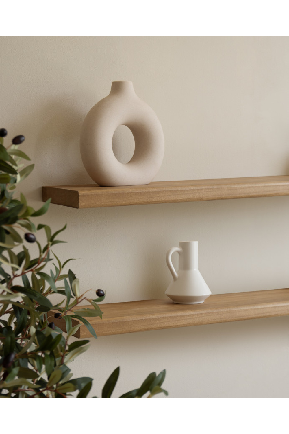 Solid Poplar Wood Wall Shelf | Decowood Lua | Oroa.com