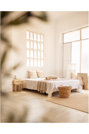 Rattan Drawer Bedside Table Set (2) | Decowood Frida | Oroa.com