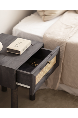 Rattan Drawer Bedside Table Set (2) | Decowood Frida | Oroa.com