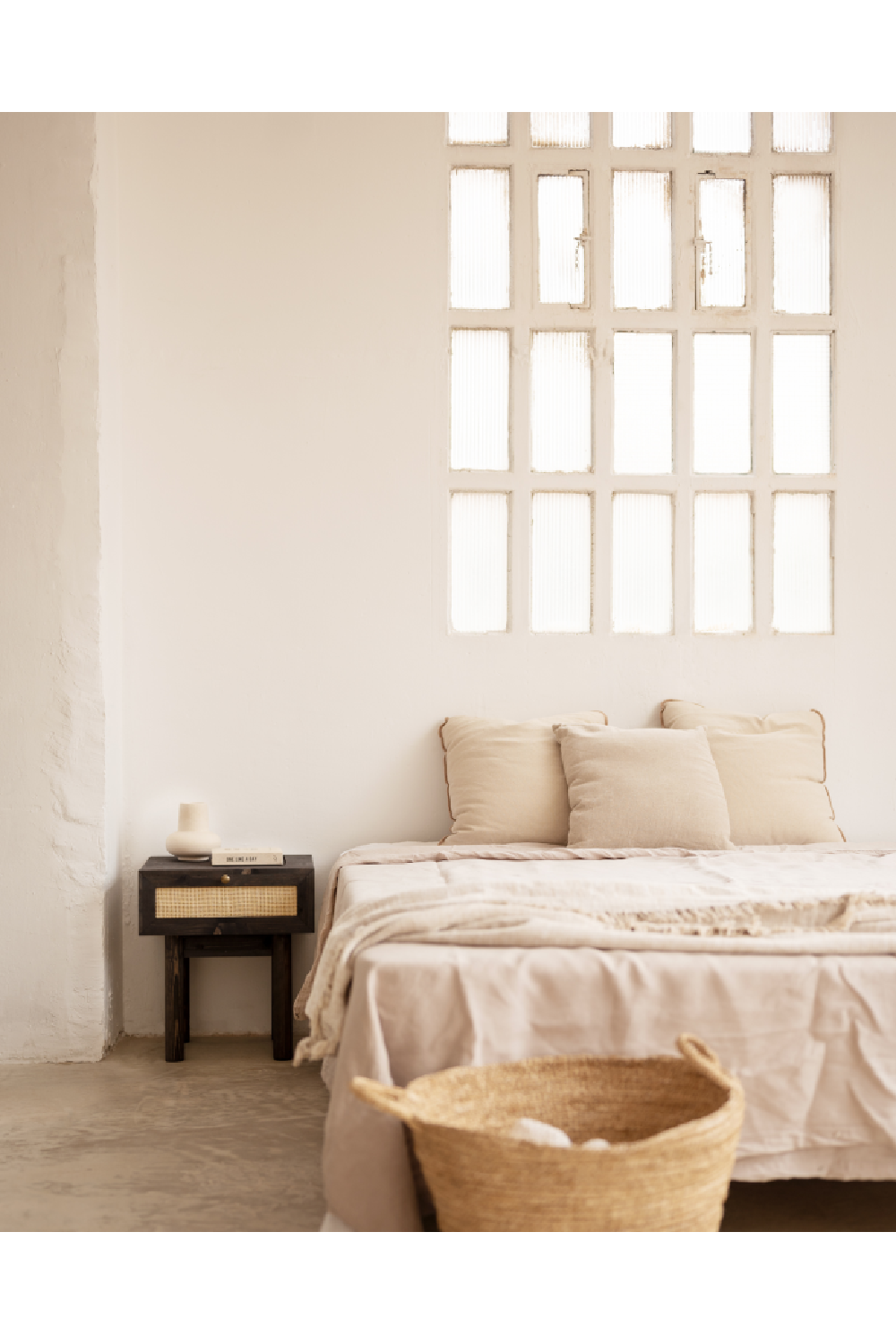 Rattan Drawer Bedside Table Set (2) | Decowood Frida | Oroa.com