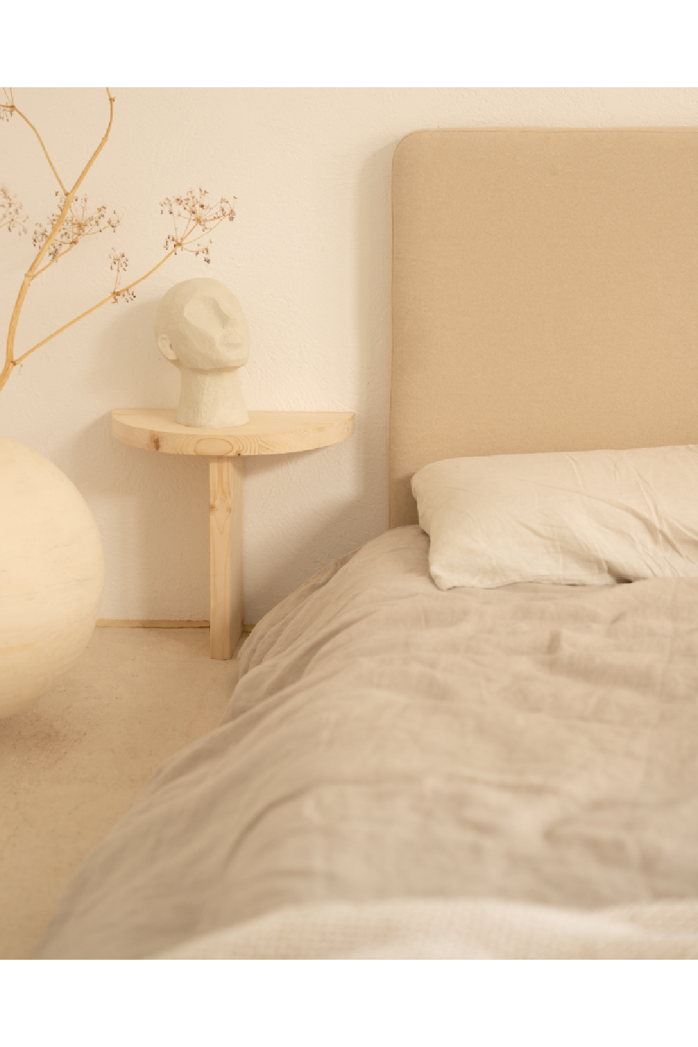 Semi-Circle Wooden Side Tables (2) | Decowood Tokyo | Oroa.com