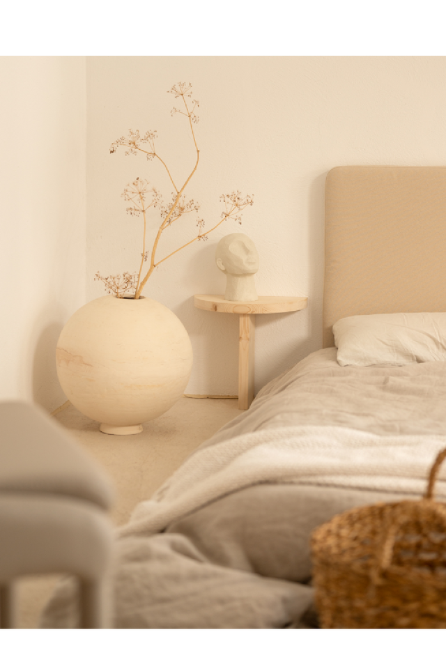 Semi-Circle Wooden Side Tables (2) | Decowood Tokyo | Oroa.com