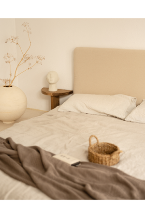 Semi-Circle Wooden Side Tables (2) | Decowood Tokyo | Oroa.com