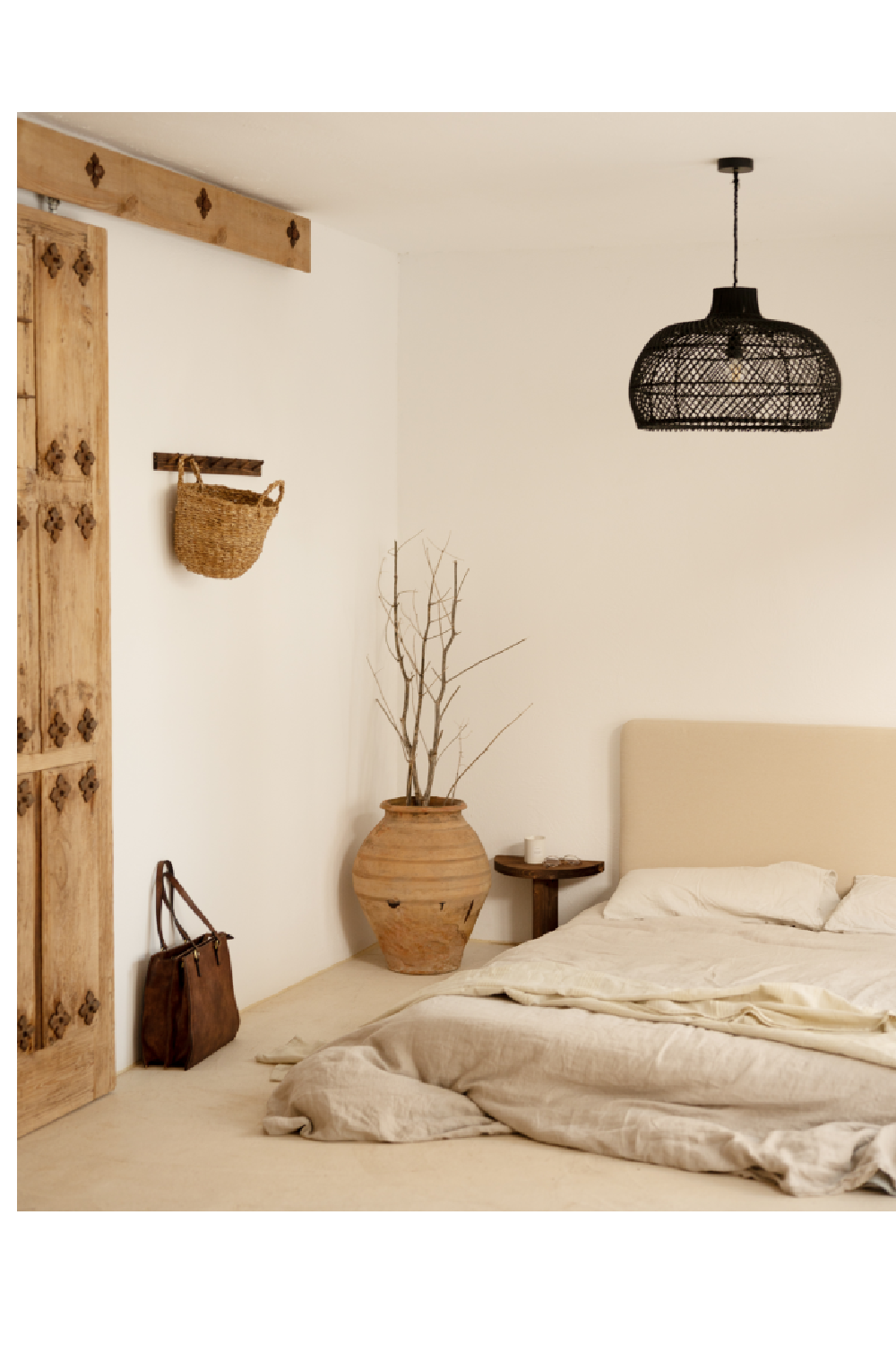 Semi-Circle Wooden Side Tables (2) | Decowood Tokyo | Oroa.com