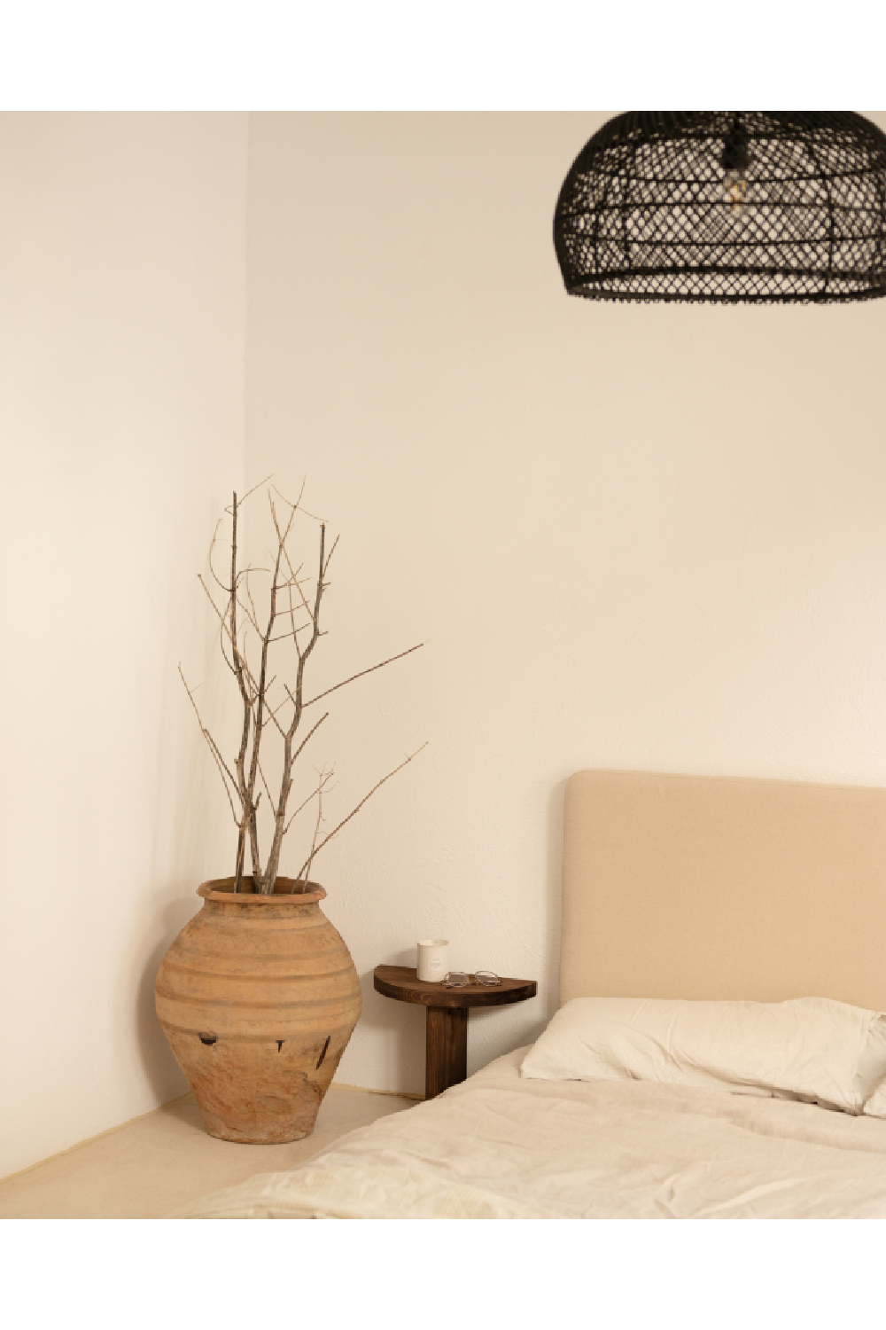 Semi-Circle Wooden Side Tables (2) | Decowood Tokyo | Oroa.com