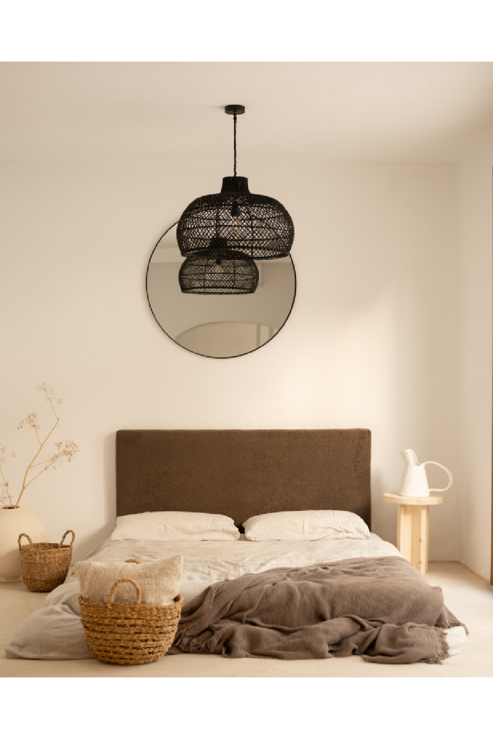 Crossed Base Wooden Side Tables (2) | Decowood Tokyo | Oroa.com