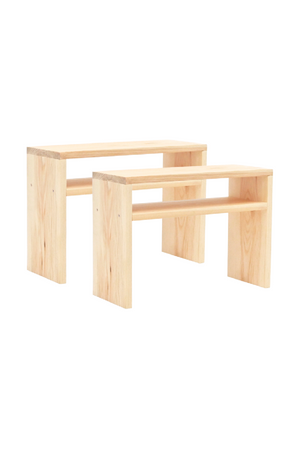 Undershelf Bedside Table Set (2) | Decowood Aura | Oroa.com