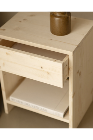 1-Drawer Wooden Bedside Tables (2) | Decowood Martina | Oroa.com