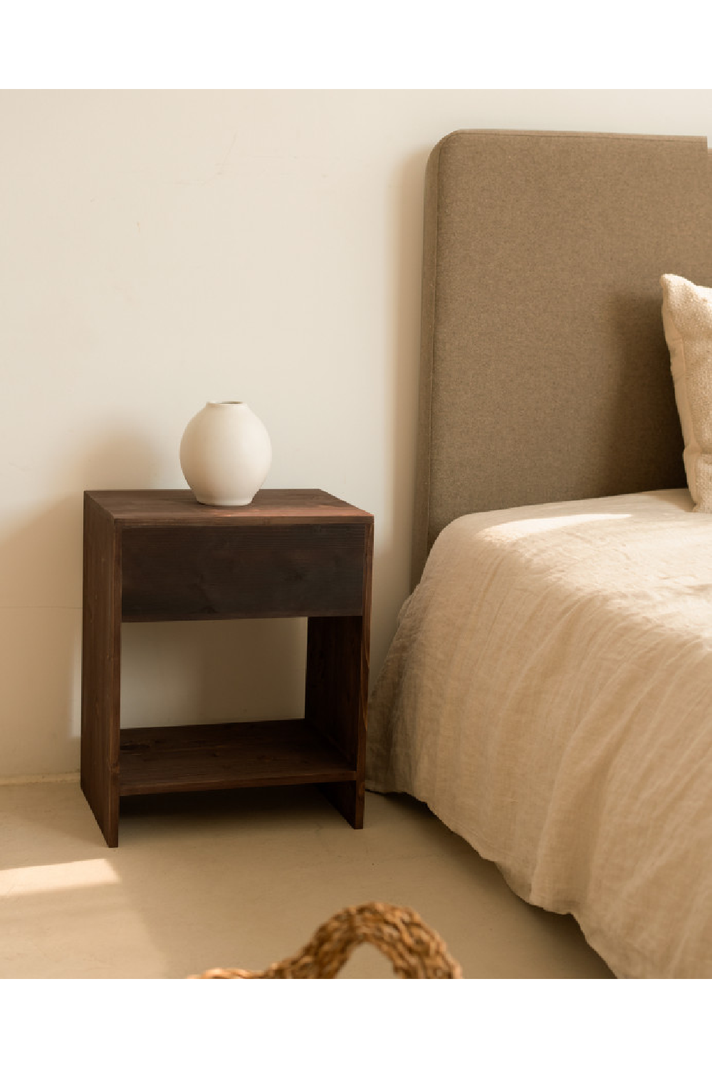 1-Drawer Wooden Bedside Tables (2) | Decowood Martina | Oroa.com