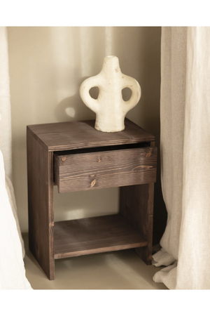1-Drawer Wooden Bedside Tables (2) | Decowood Martina | Oroa.com