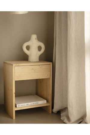 1-Drawer Wooden Bedside Tables (2) | Decowood Martina | Oroa.com