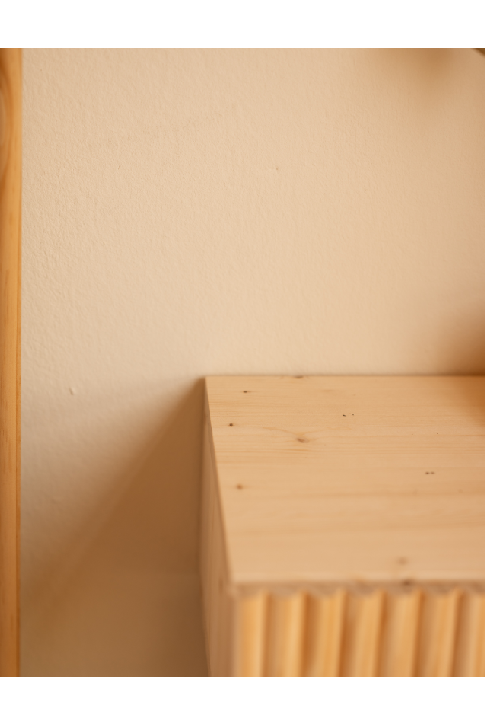 Fluted Floating Bedside Table Set (2) | Decowood Bali | Oroa.com