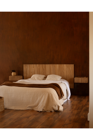 Fluted Floating Bedside Table Set (2) | Decowood Bali | Oroa.com