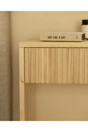 Fluted Drawer Bedside Table Set (2) | Decowood Bali | Oroa.com