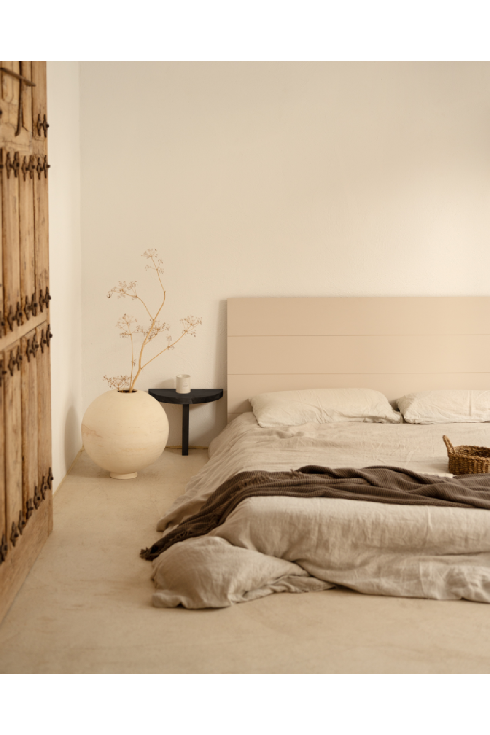 Semi-Circle Wooden Side Tables (2) | Decowood Tokyo | Oroa.com